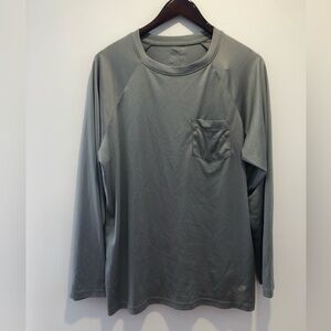 Men's Gray Long Sleeve Shirt